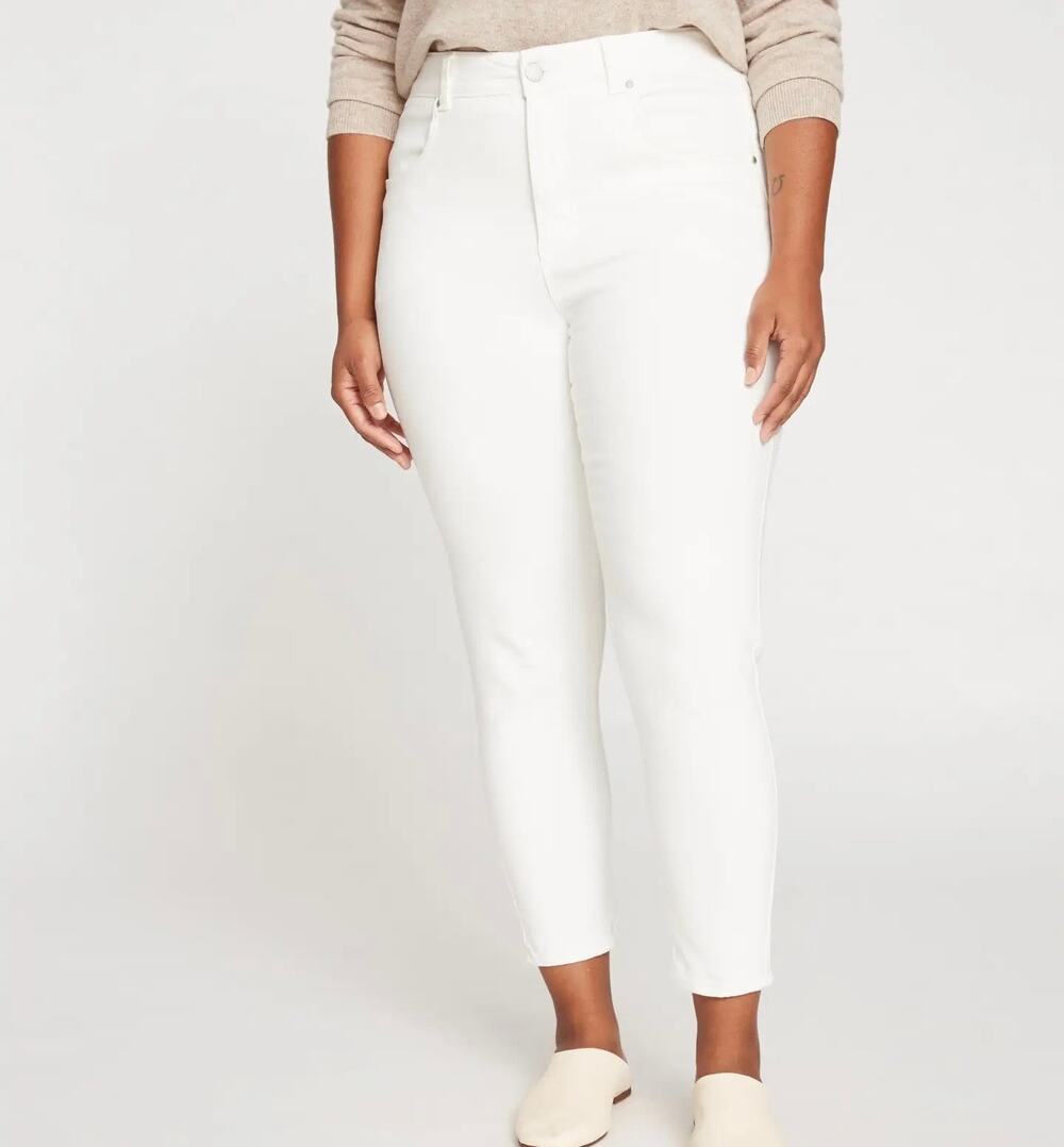 UNIVERSAL STANDARD Seine High Rise Skinny Jeans White 3X